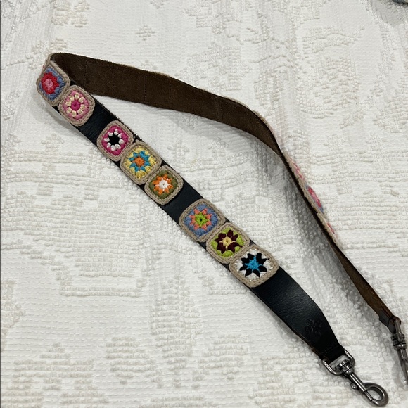 Patricia Nash Multicolor Granny Square Crochet Crossbody/Guitar Strap main image 11